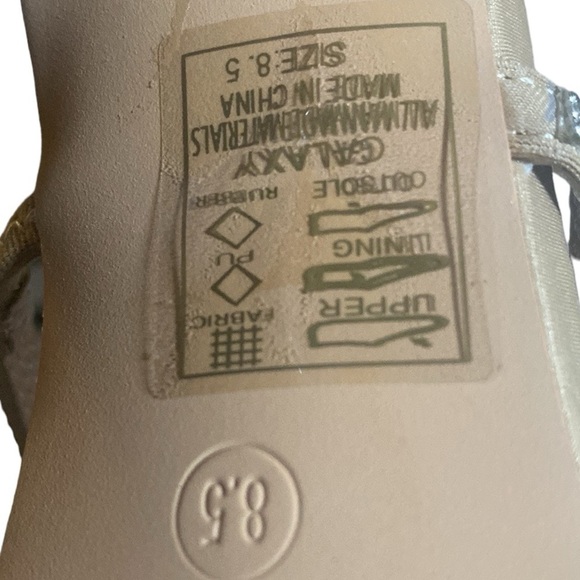 Glamorous Silver Strappy Heels - Picture 9 of 12